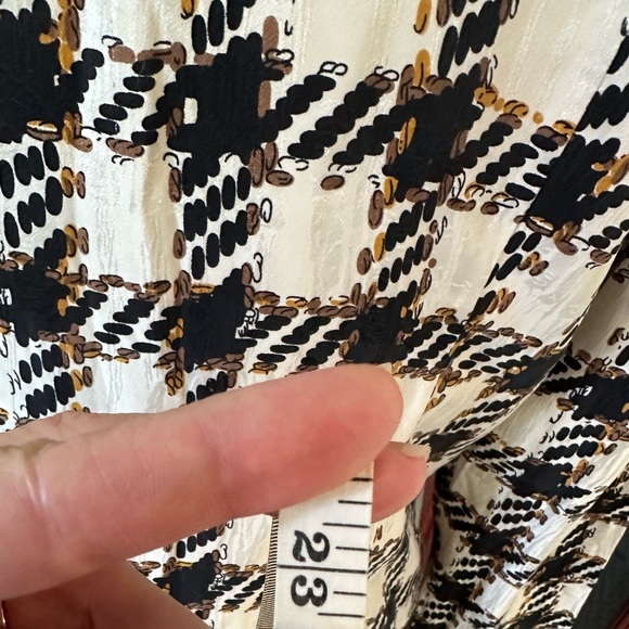 Vintage 80s 100% Silk Houndstooth Blazer Jacket, Size 10 - Picture 11 of 11